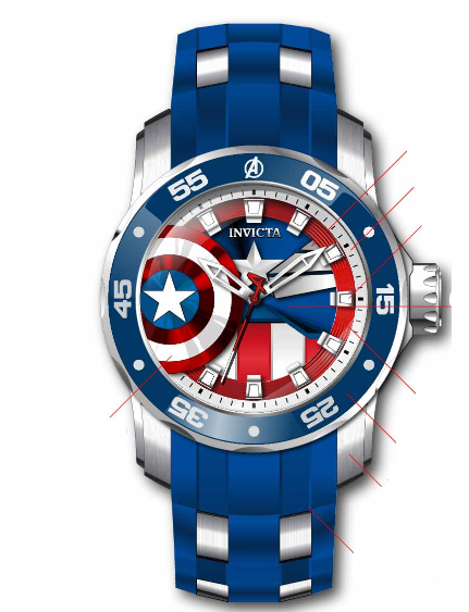 Band For Invicta Marvel 34743