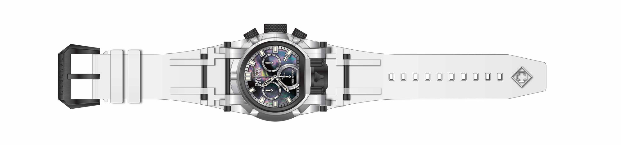 Bands For Invicta Anatomic Bolt Zeus Magnum Anatomic Men 33187