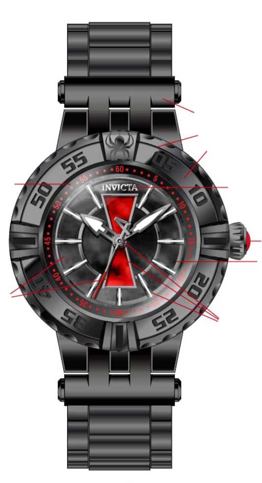 Band For Invicta Marvel 37835