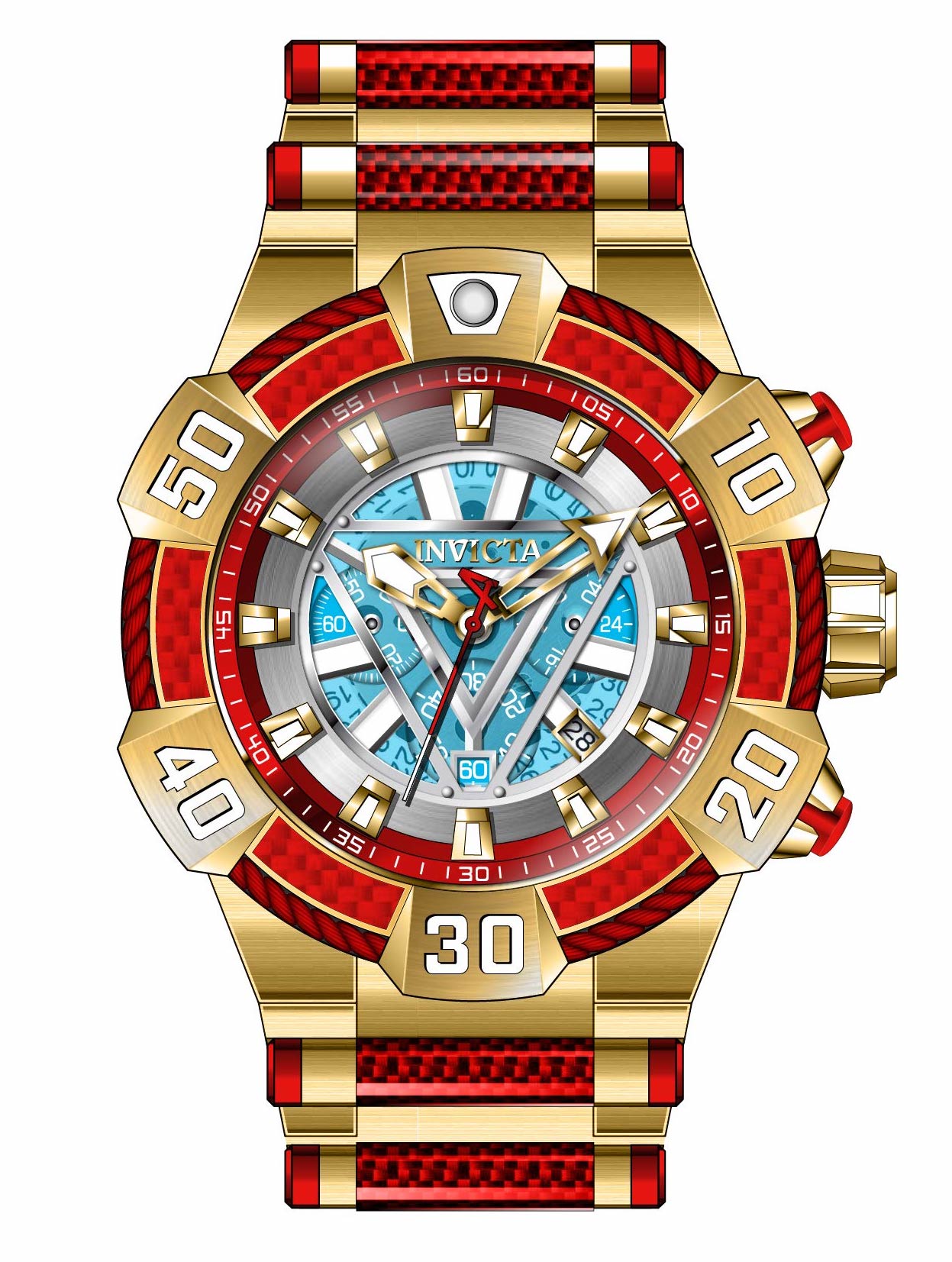 Band For Invicta Marvel 38021