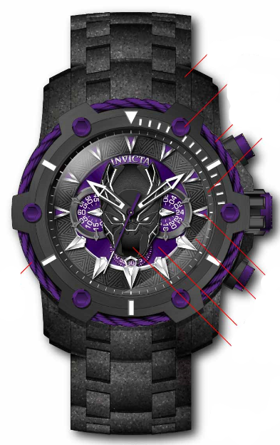 Band For Invicta Marvel 37884