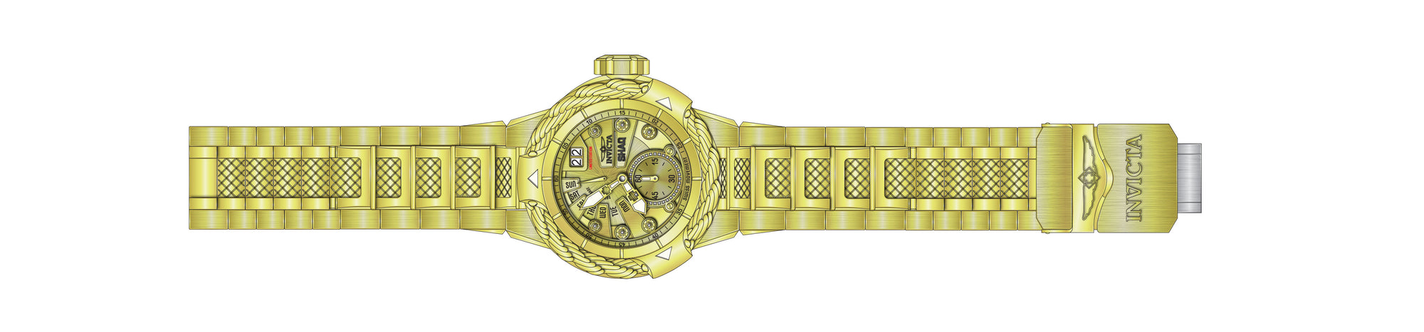 Band For Invicta SHAQ 37765