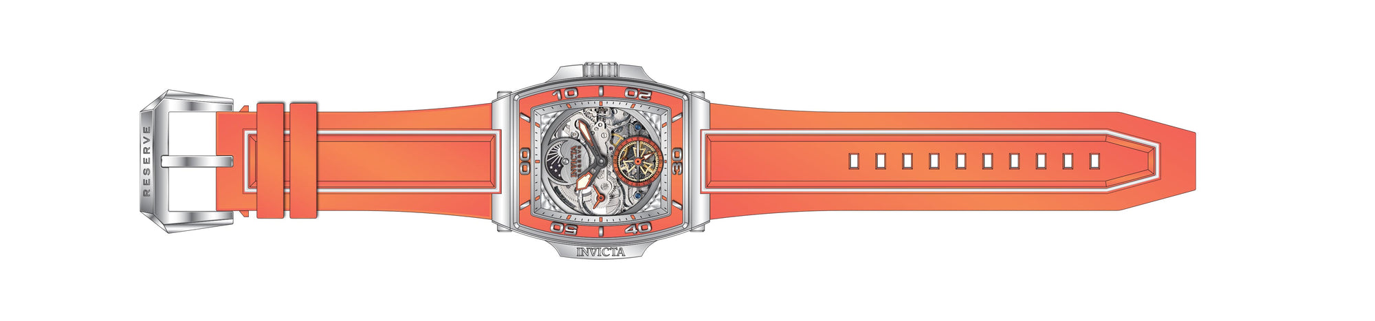 Band for Invicta S1 Rally Diablo Men 43395