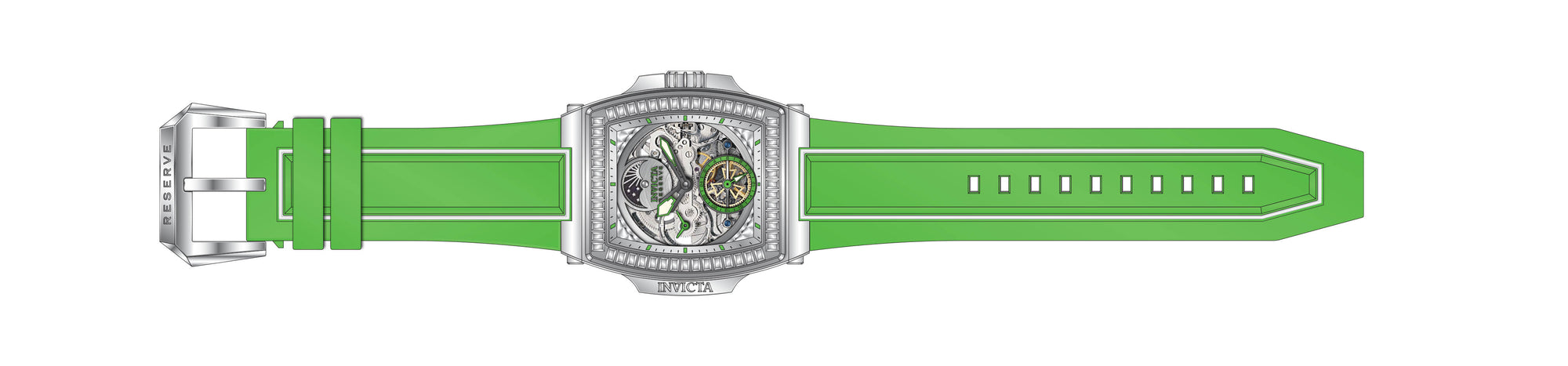 Band for Invicta S1 Rally Diablo Men 43419