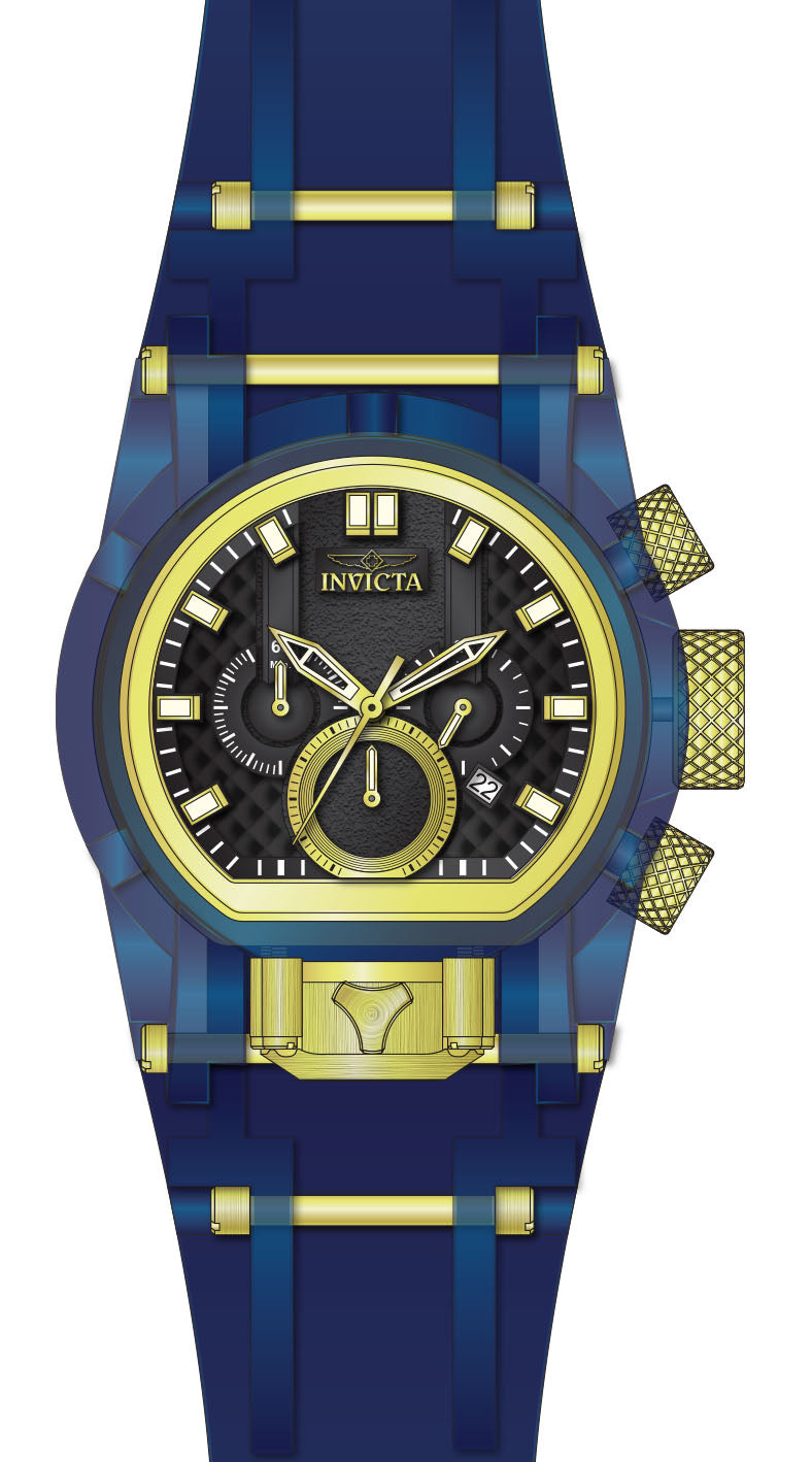 Band For Invicta Bolt Bolt Zeus Magnum Men 46476