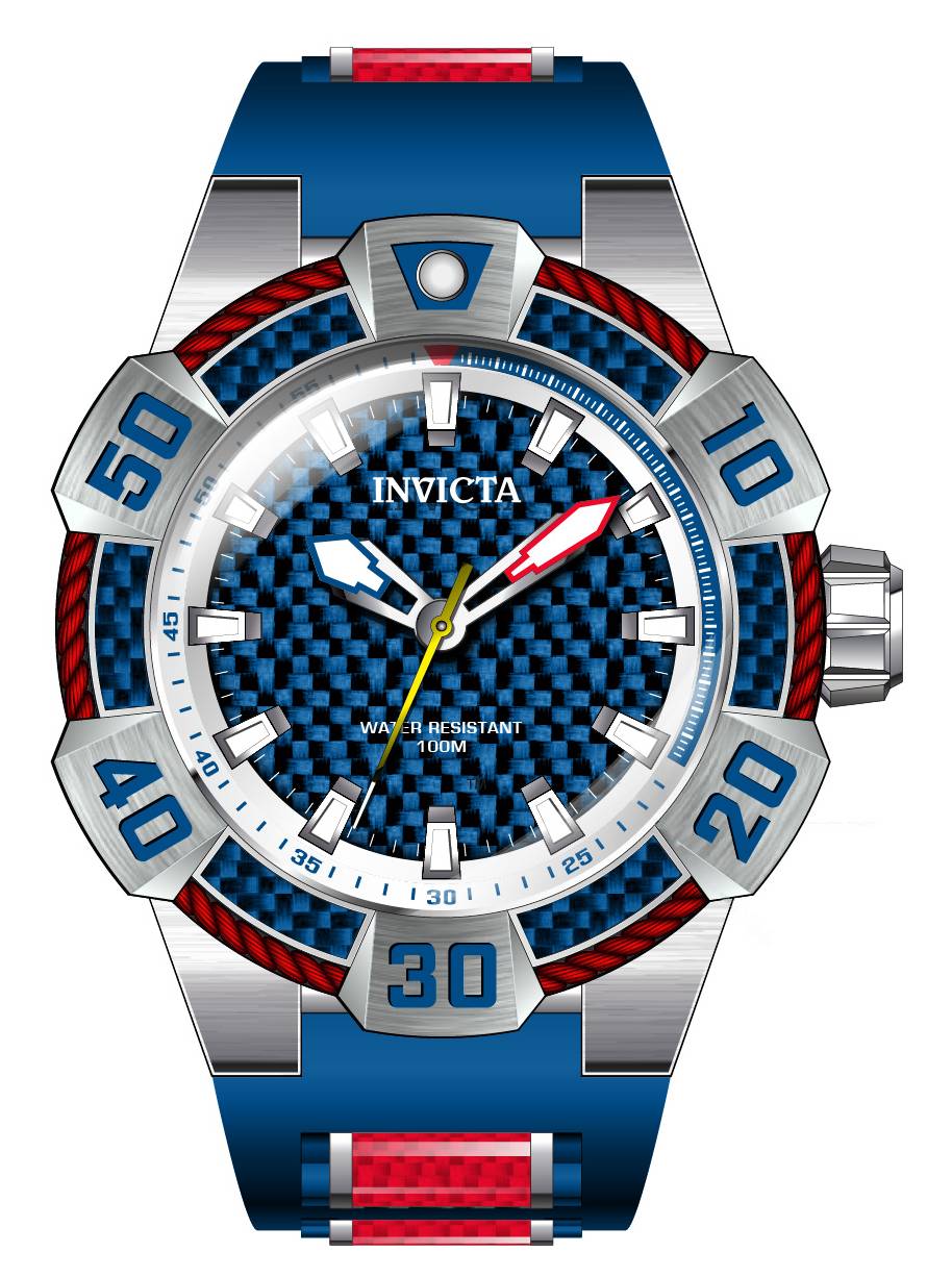Band For Invicta Bolt  Men 46589