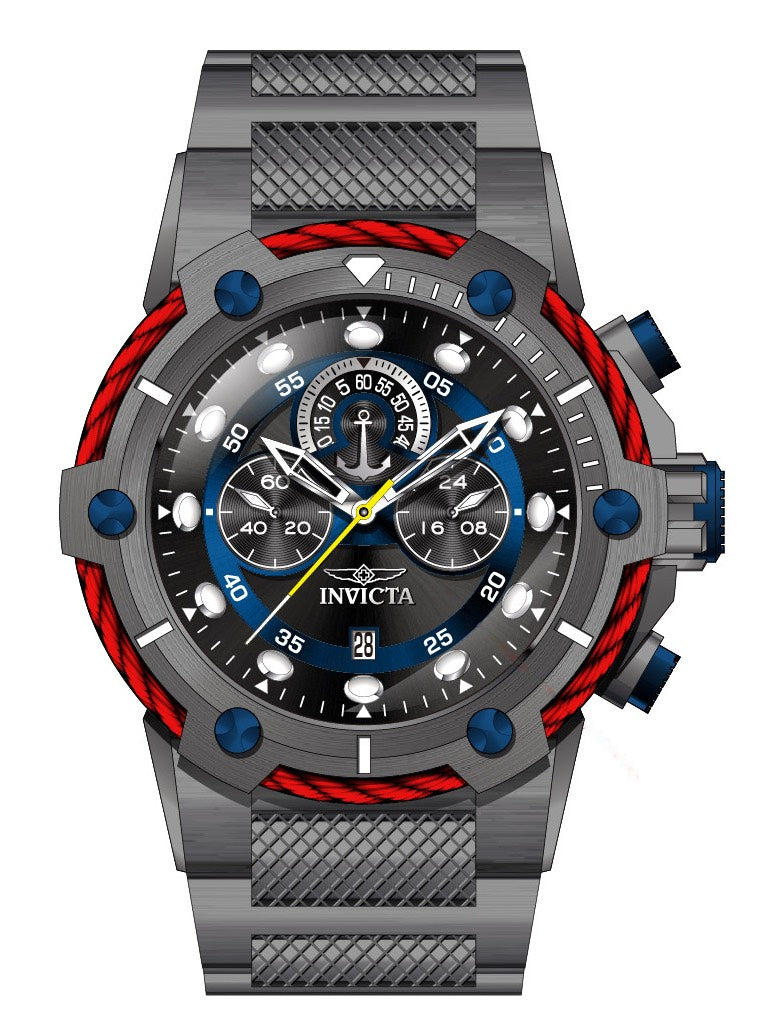 Band For Invicta Bolt  Men 46605