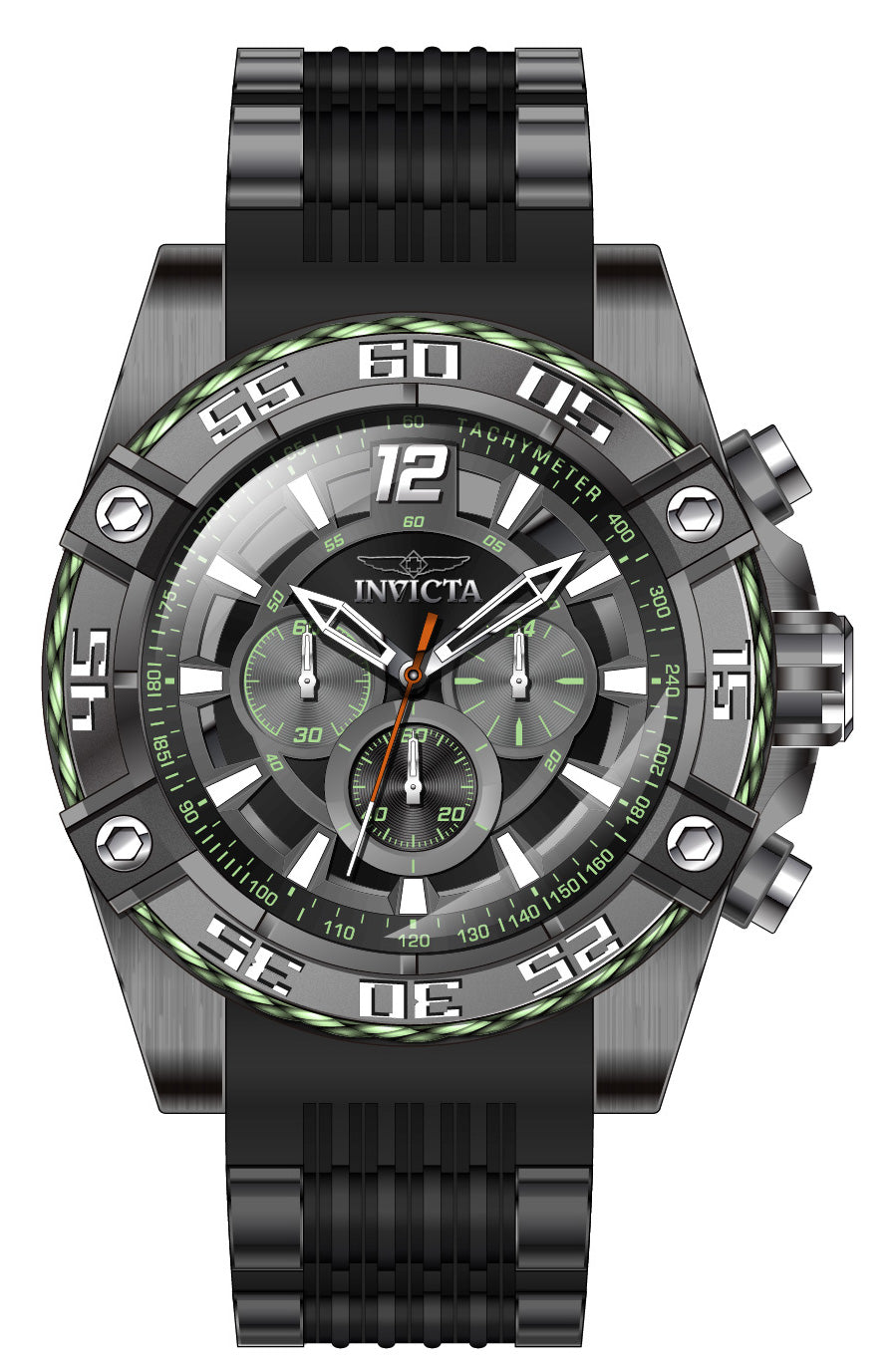 Band For Invicta Bolt  Men 46619