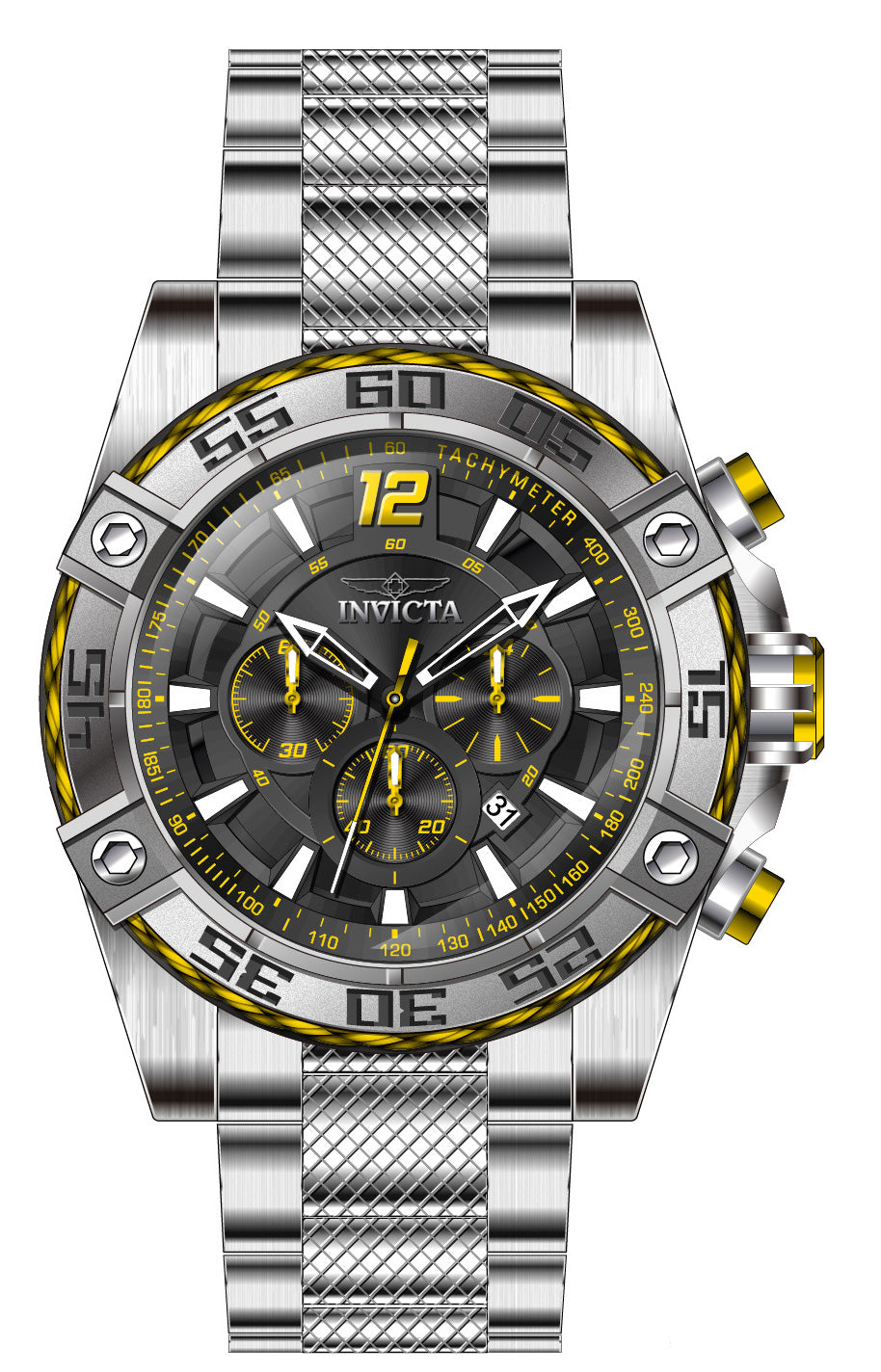 Band For Invicta Bolt  Men 46624
