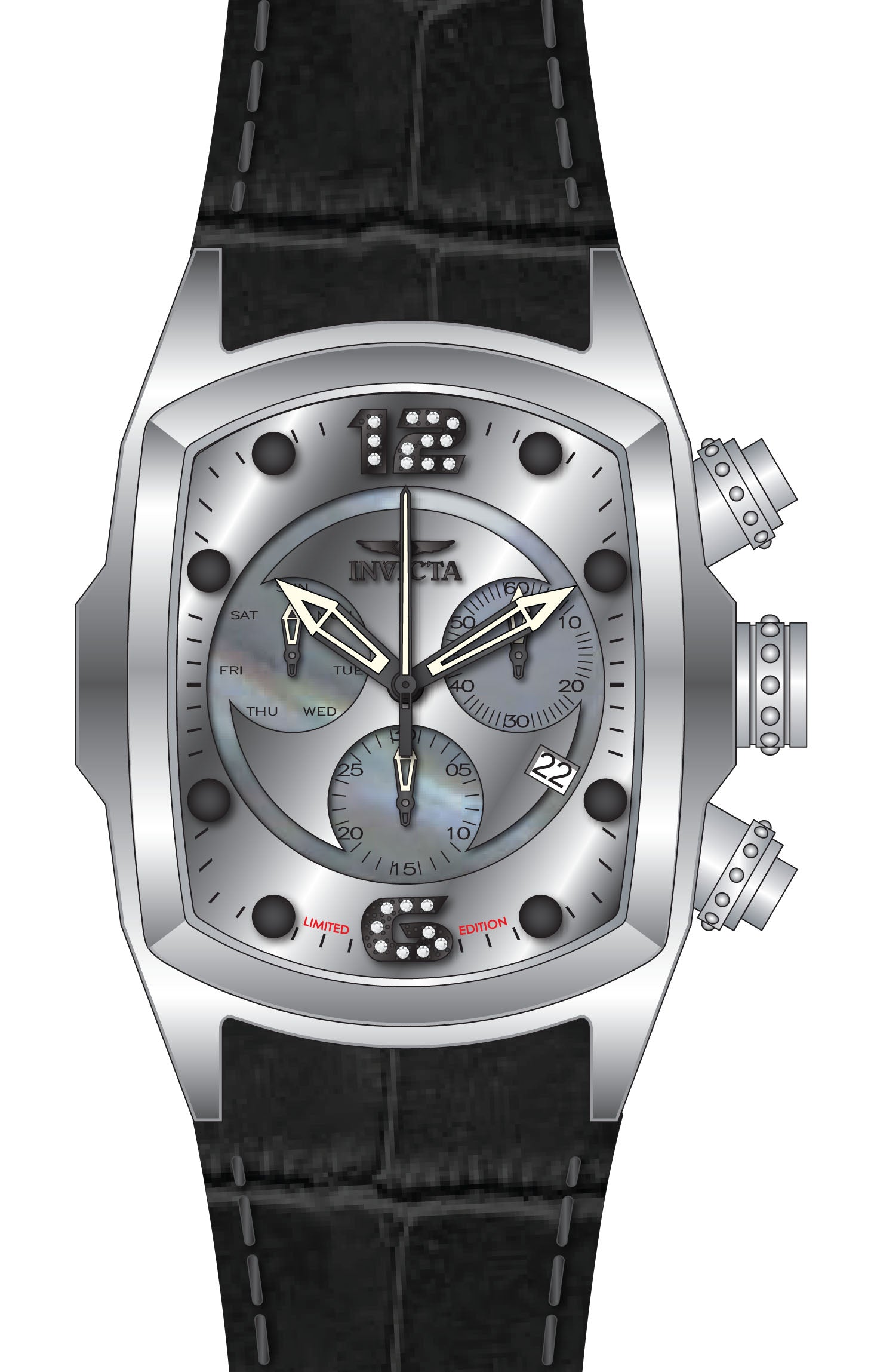 Band For Invicta Lupah  Men 47016