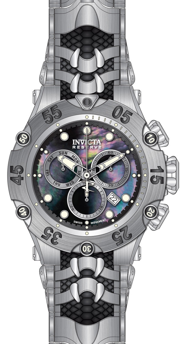 Band For Invicta Reserve Venom Cobra Men 47157 - Invicta Watch Bands