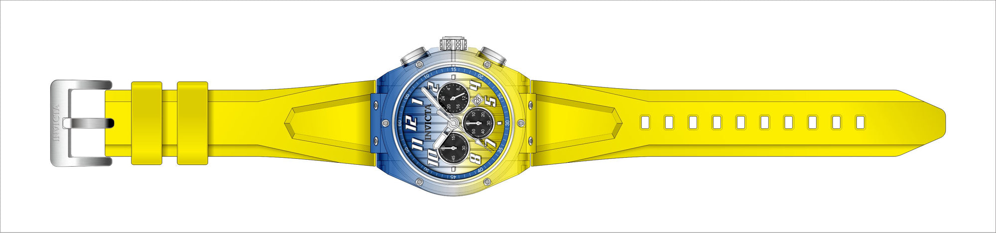 Band For Invicta S1 Rally  Men 47348