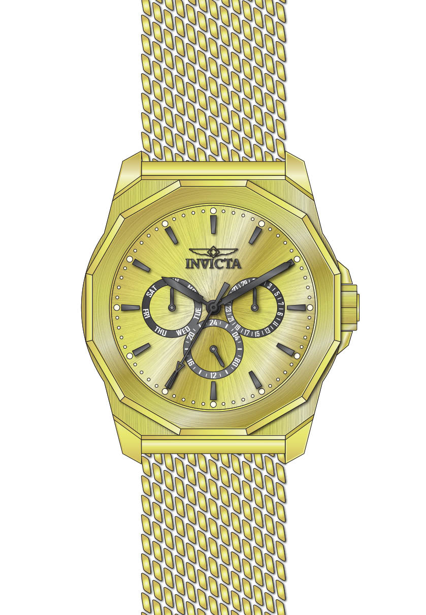 Band For Invicta Specialty  Unisex 47638