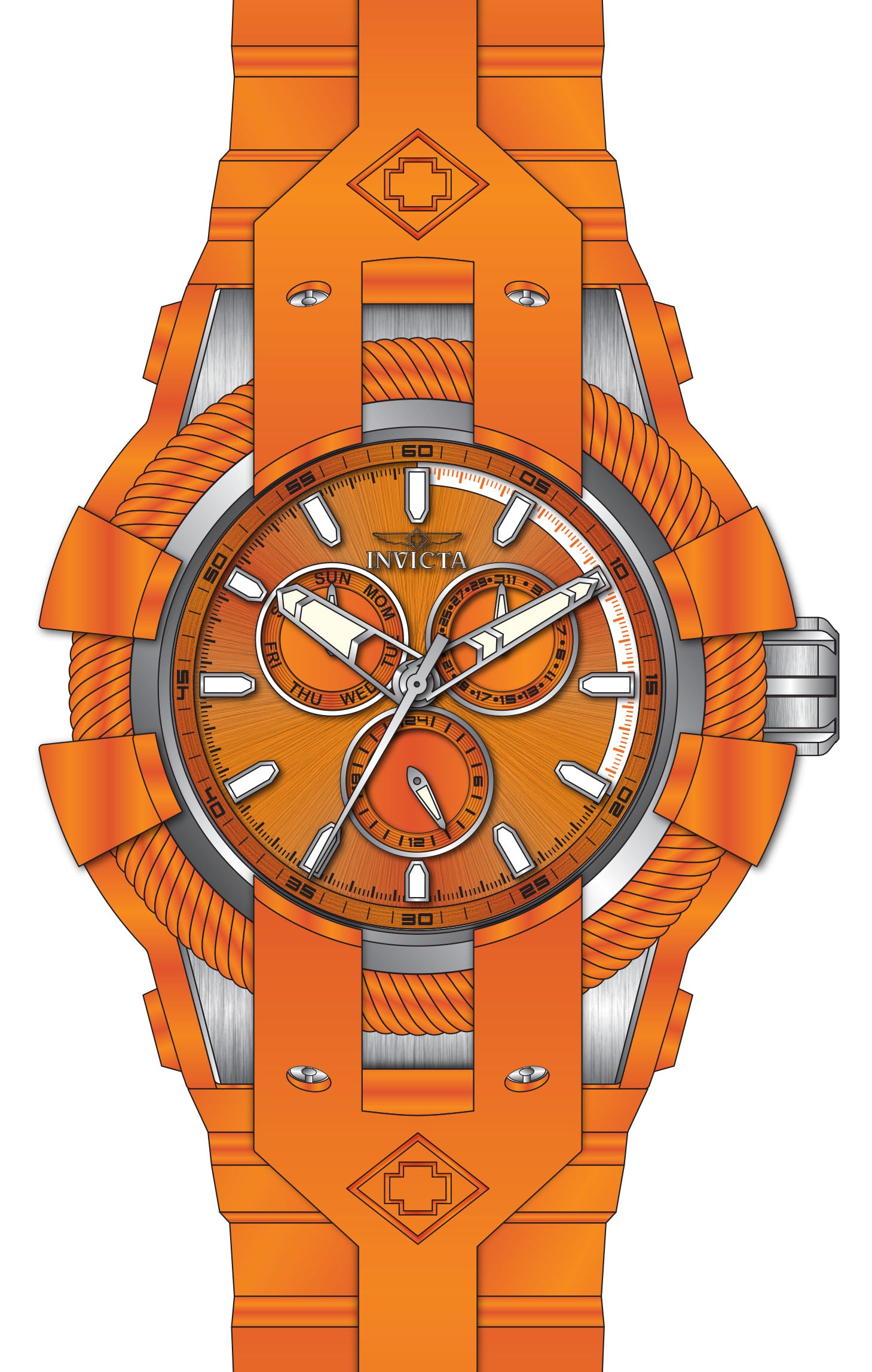 Band For Invicta Bolt  Men 47836