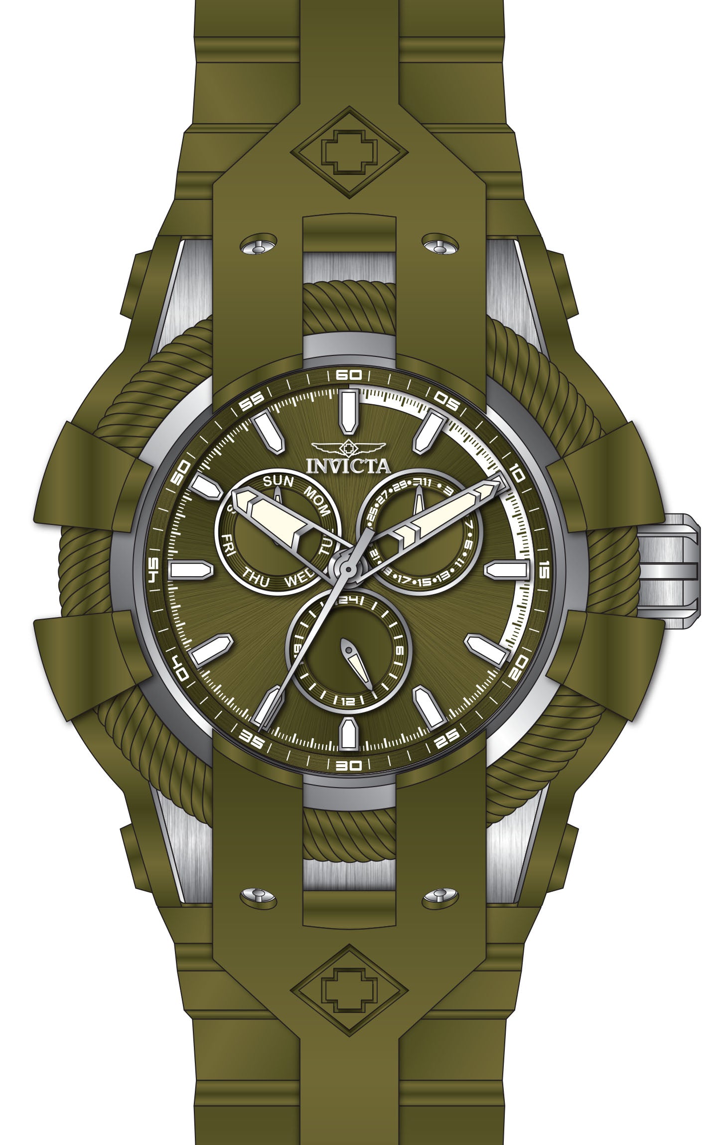 Band For Invicta Bolt  Men 47837