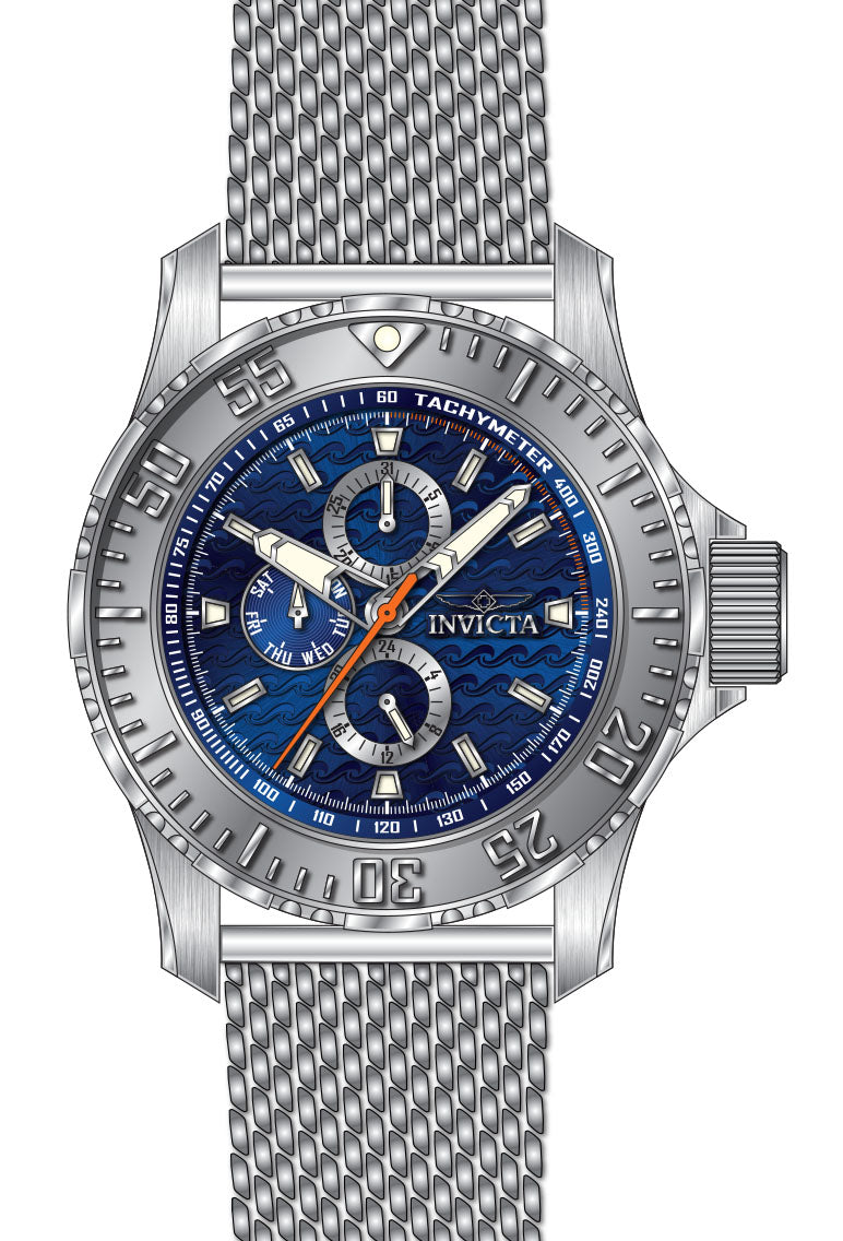 Band For Invicta Vintage  Men 48011