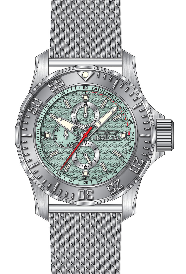 Band For Invicta Vintage  Men 48012