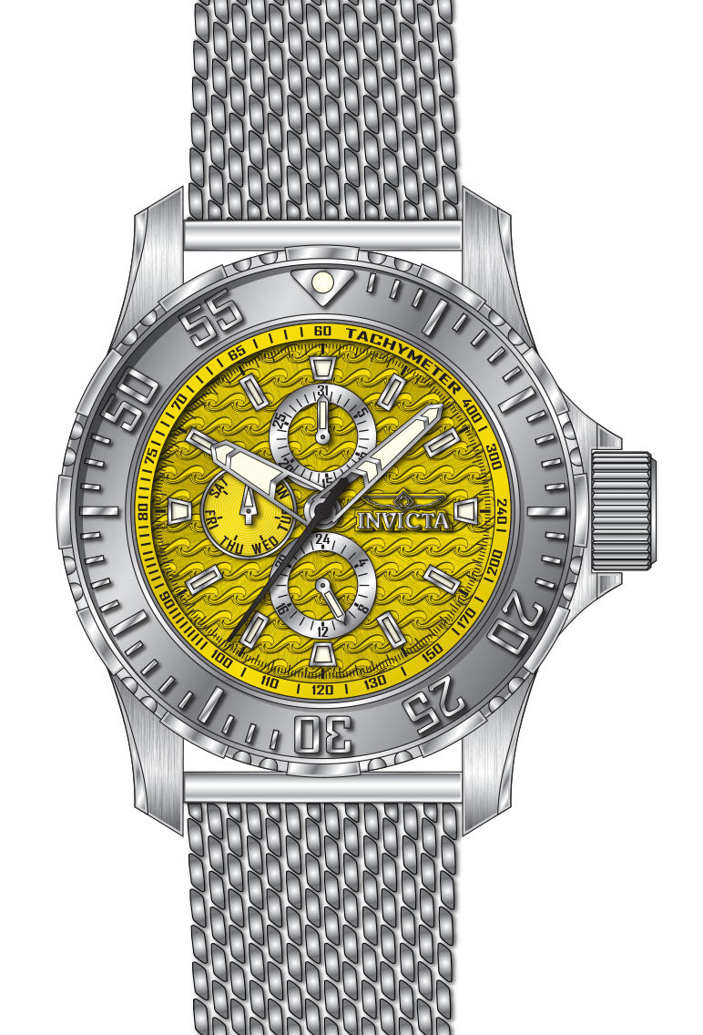 Band For Invicta Vintage  Men 48014