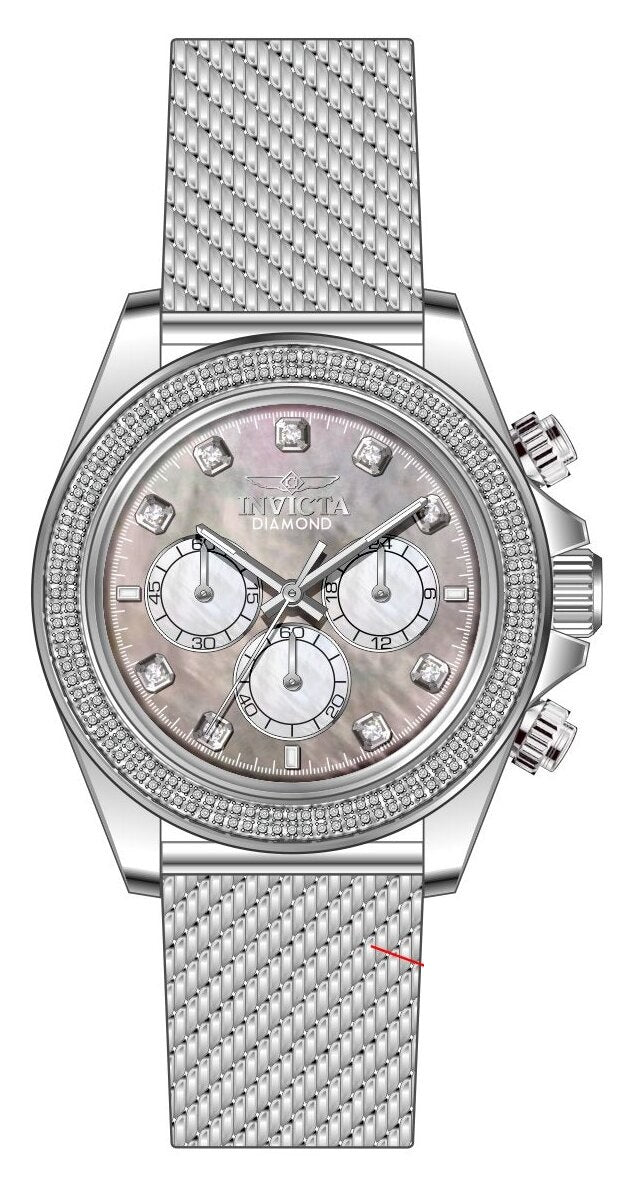 Band For Invicta Elite Diamond  Men 48754