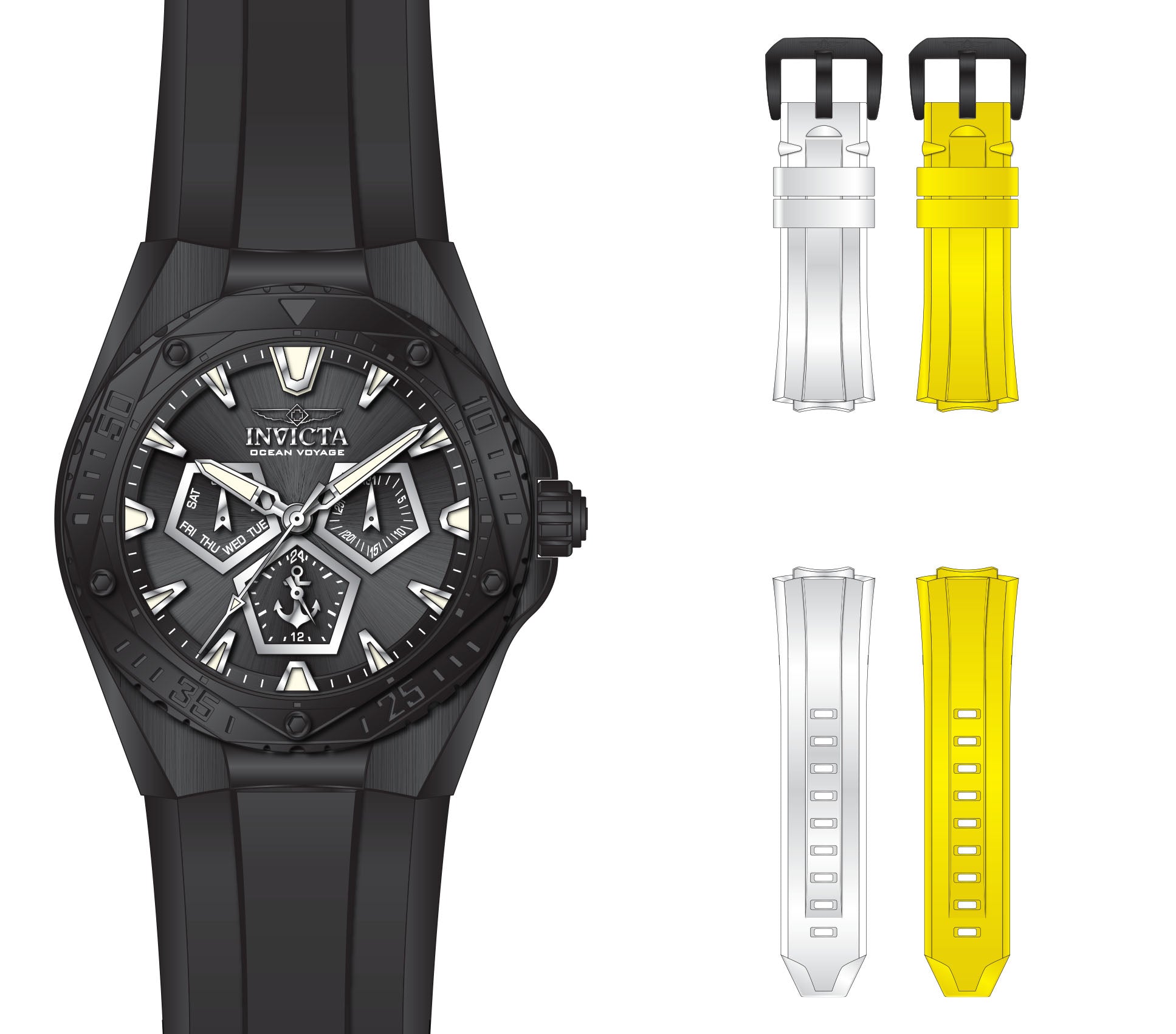 Band For Invicta CRUISELINE  Men 49267