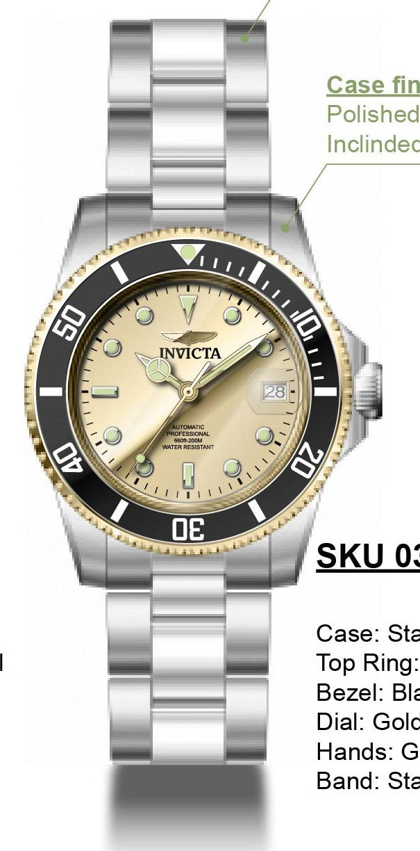 Band For Invicta Pro Diver  Men 49317