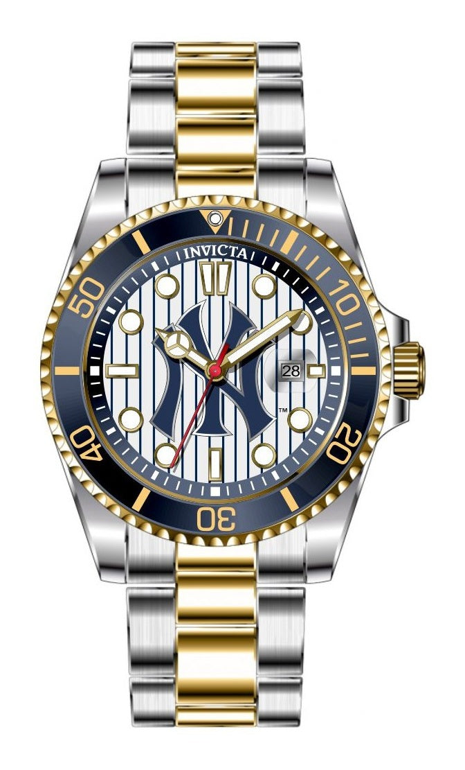 Band For Invicta MLB New York Yankees Men 49857