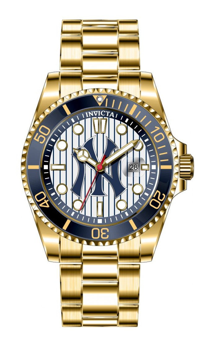 Band For Invicta MLB New York Yankees Men 49858