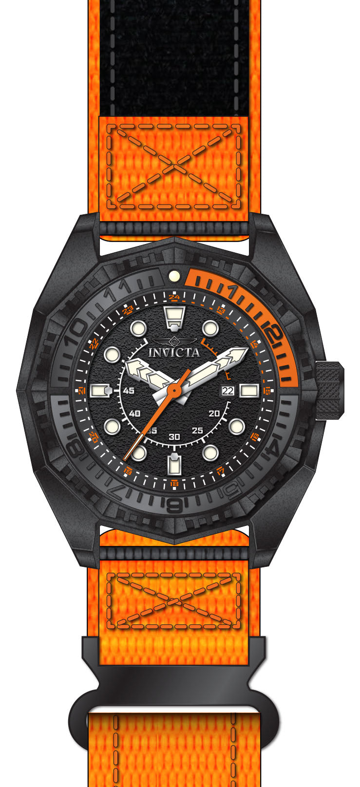 Band For Invicta Akula  Men 50038
