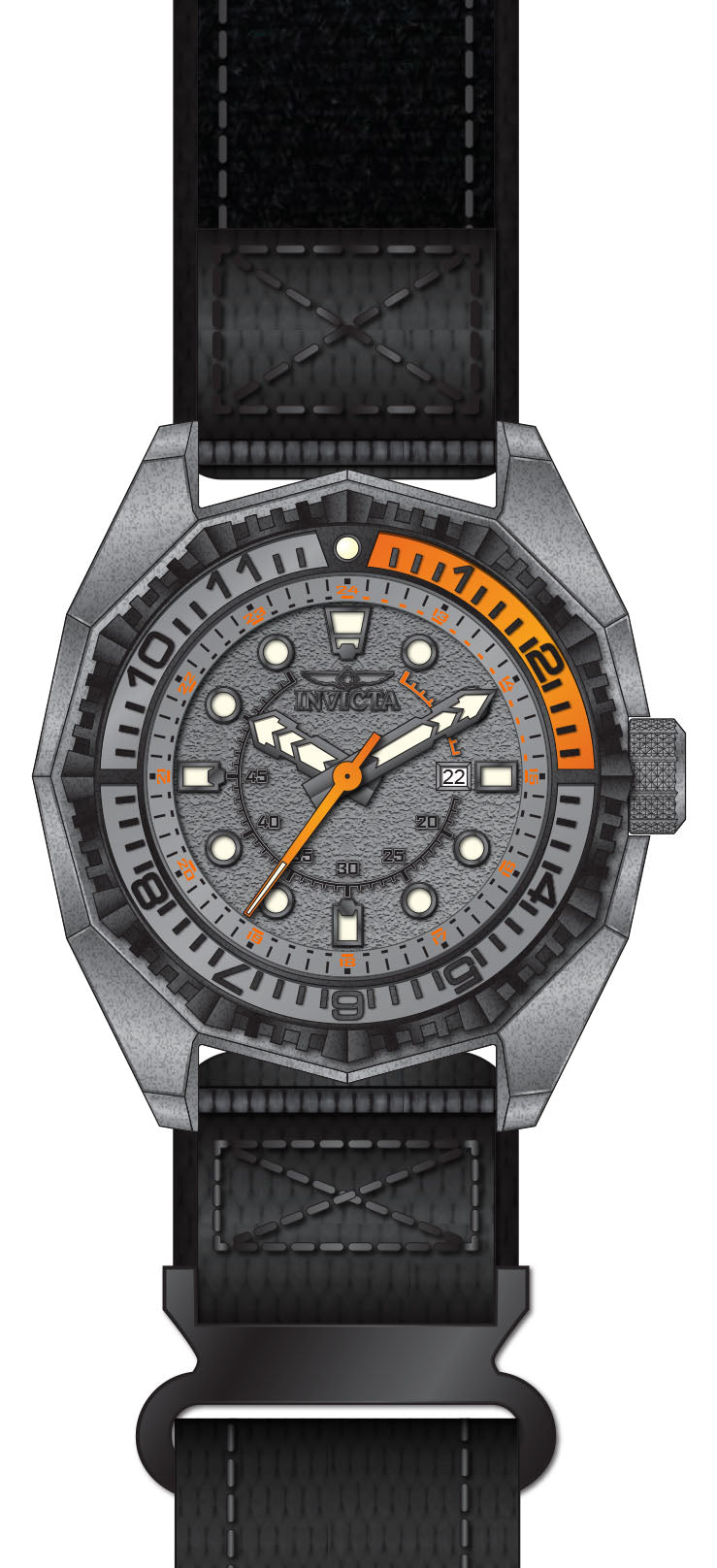 Band For Invicta Akula  Men 50039