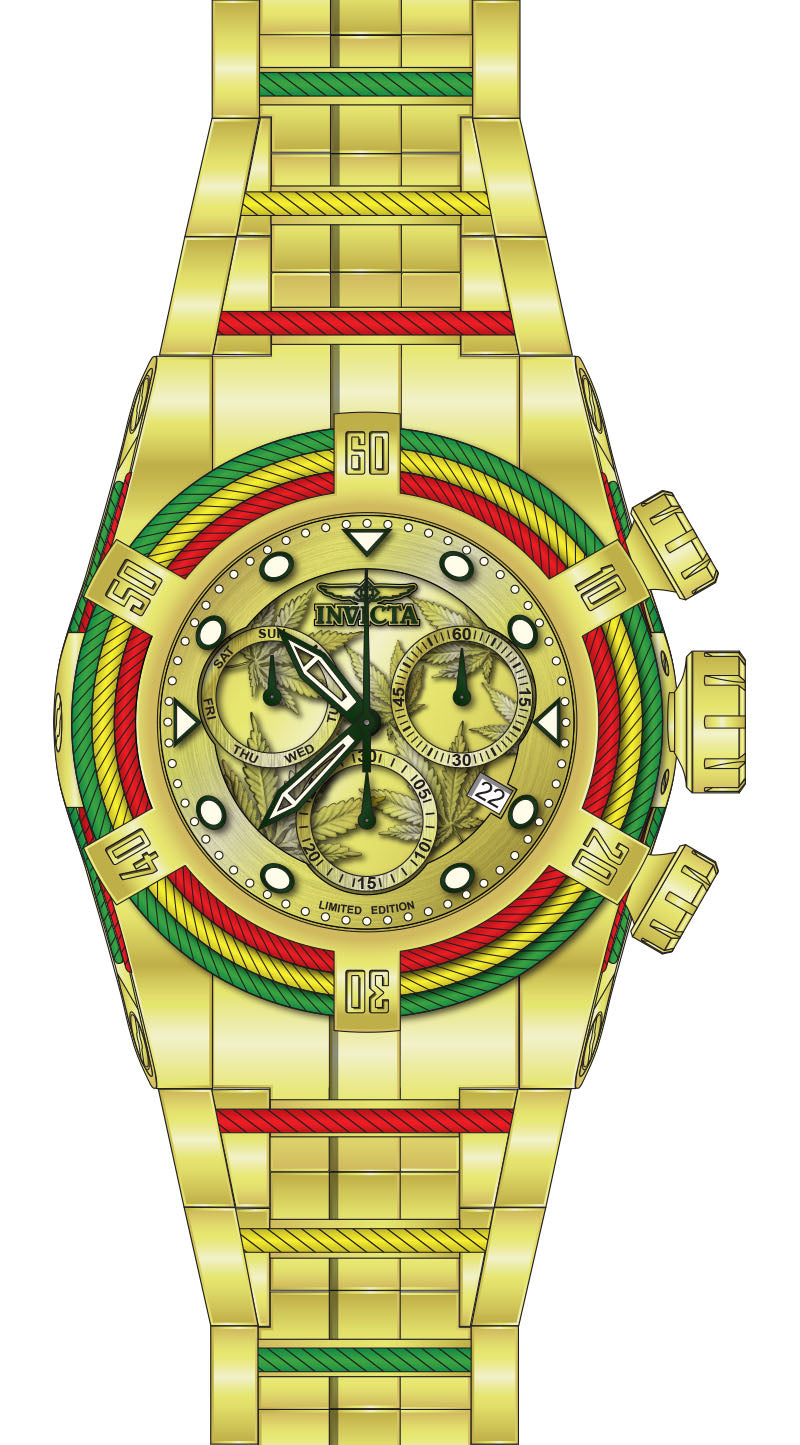 Band For Invicta Bolt  Men 50125