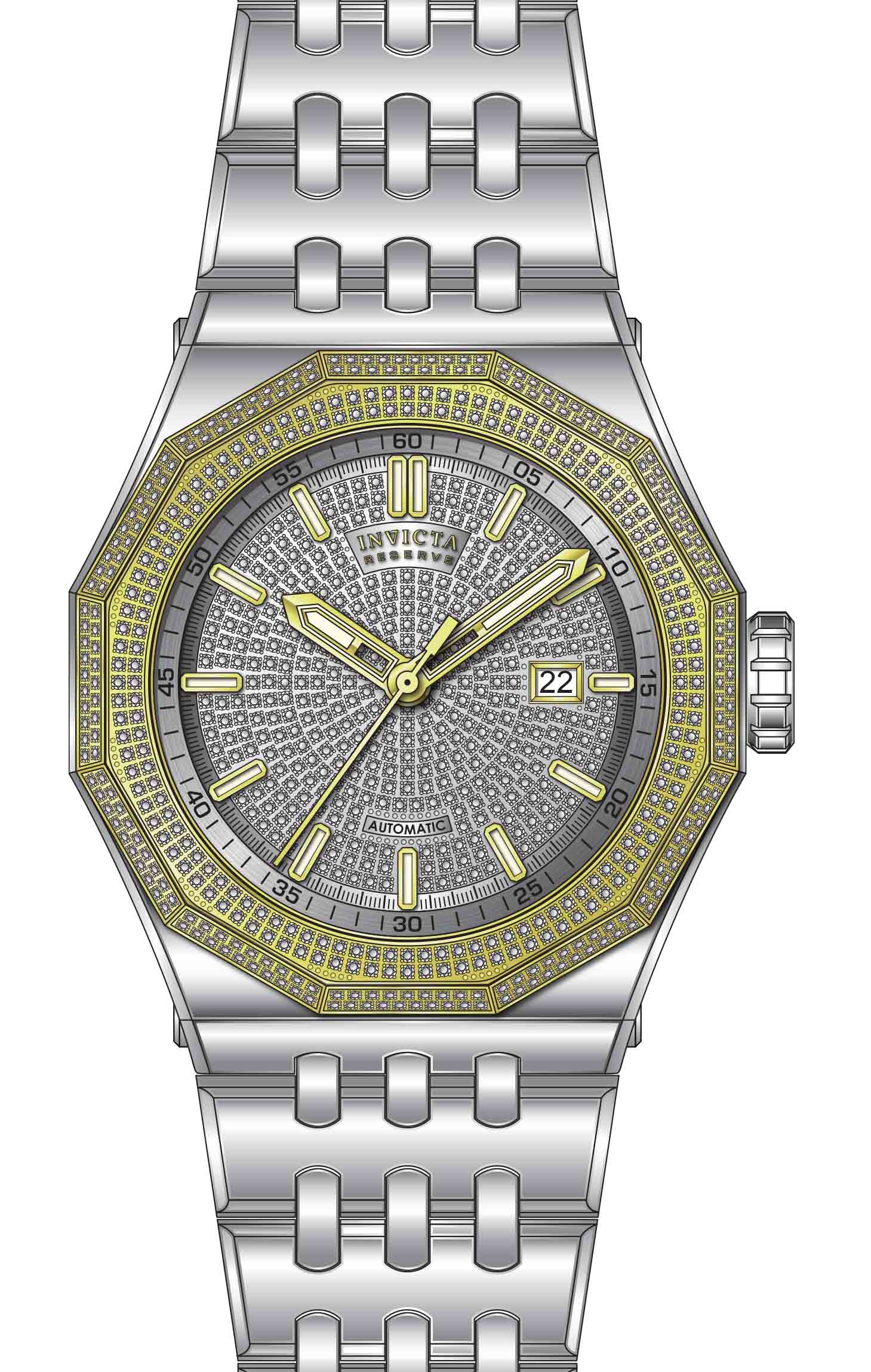 Band For Invicta Reserve Akula Men 50443