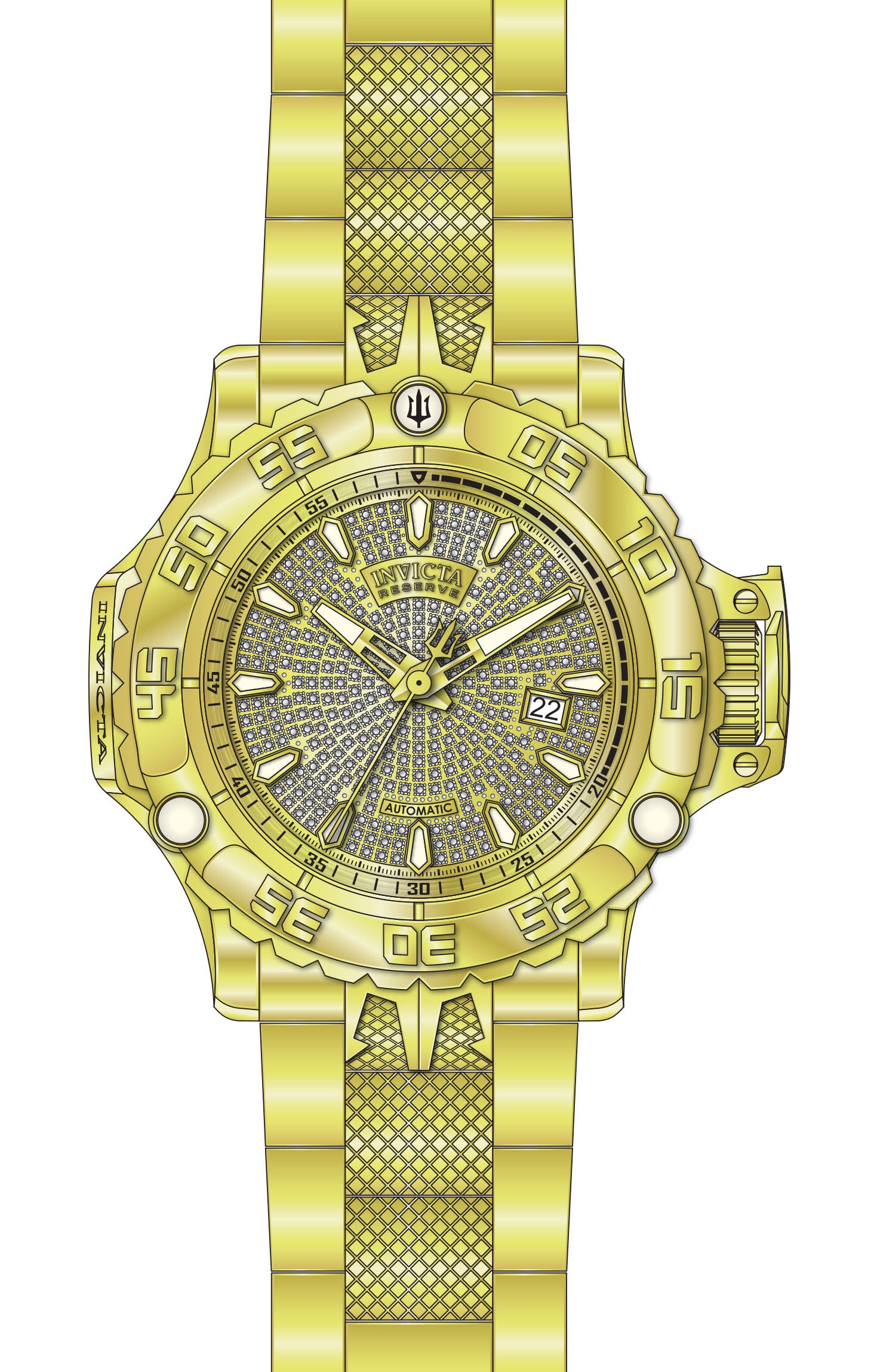 Band For Invicta Reserve Poseidon Men 50448