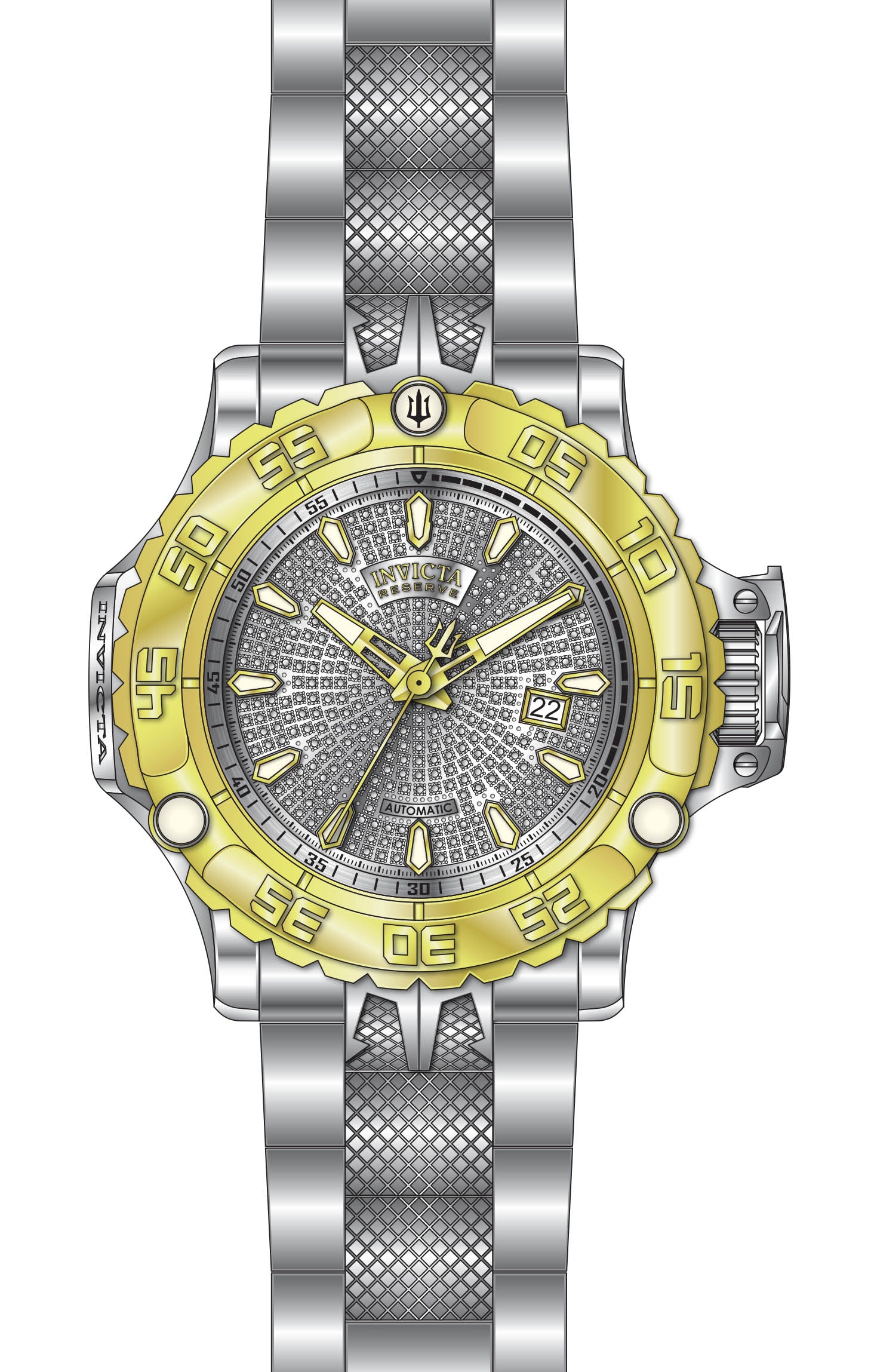 Band For Invicta Reserve Poseidon Men 50449