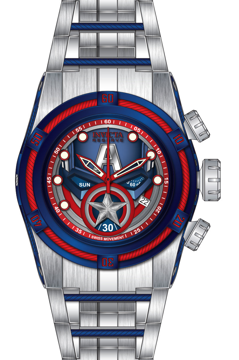 Band For Invicta Reserve Bolt Zeus Men 50734