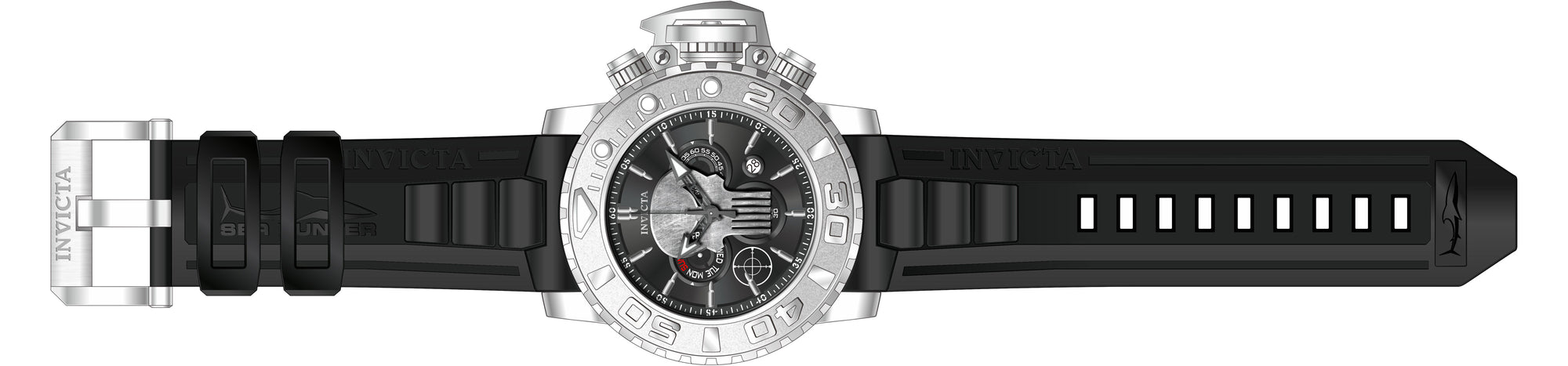 Band For Invicta Sea Hunter  Men 50847