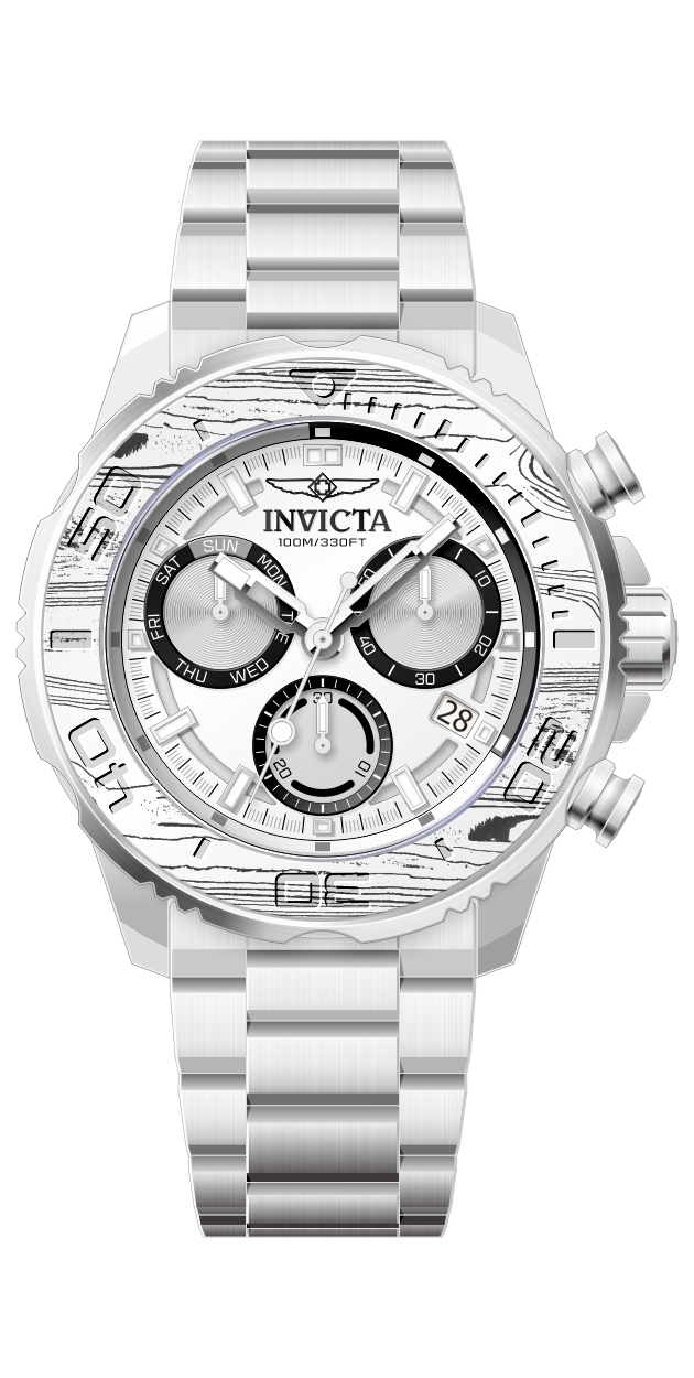 Band For Invicta Carbon Hawk  Men 51075