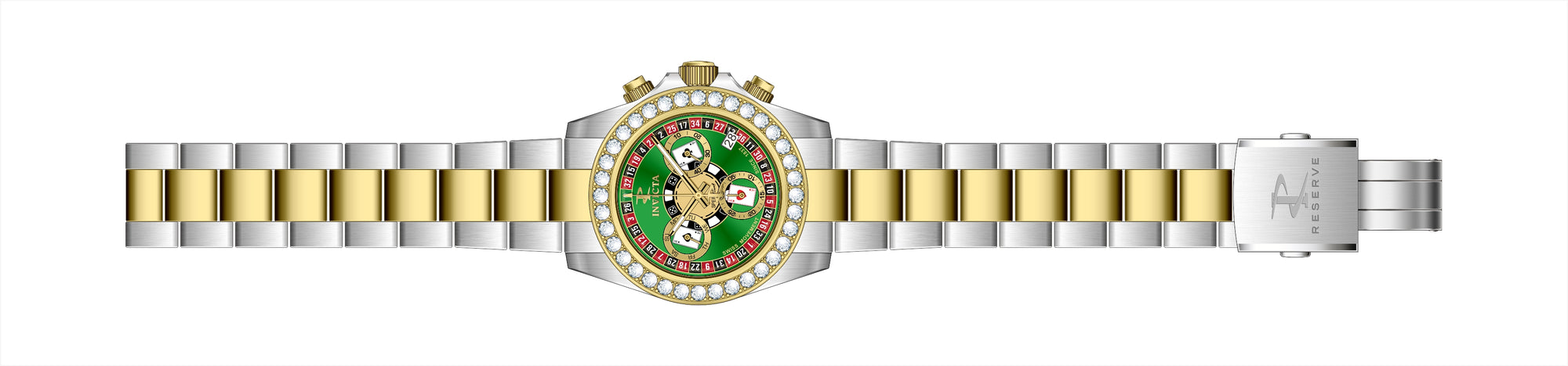 Band For Invicta Elite Diamond  Men 51108