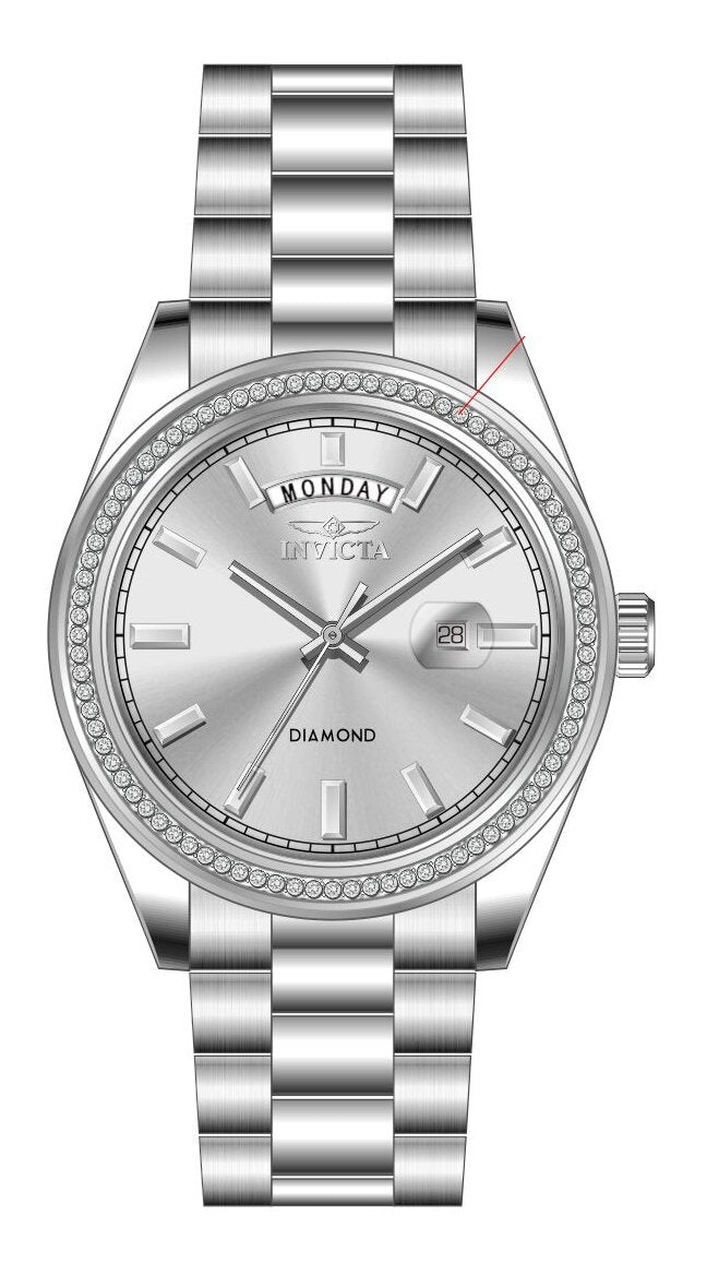 Band For Invicta Elite Diamond  Men 51364