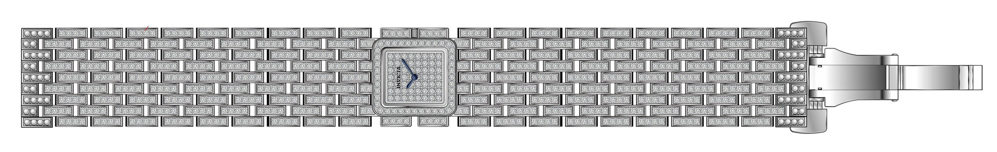 Band For Invicta Elite Diamond  Lady 51424