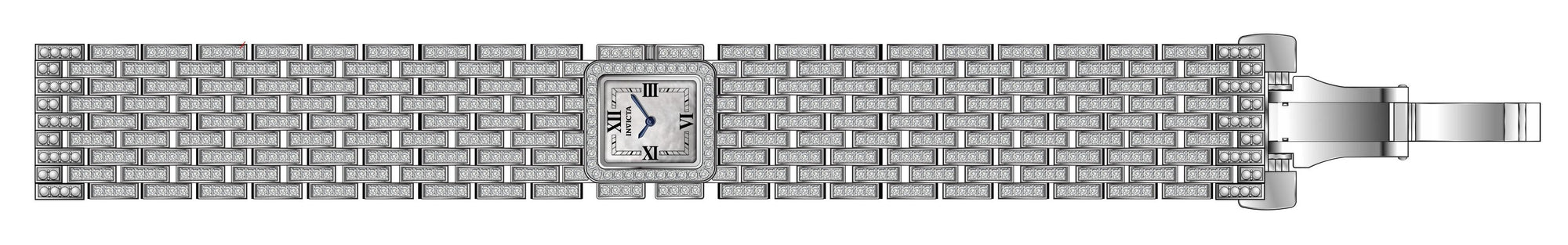 Band For Invicta Elite Diamond  Lady 51425