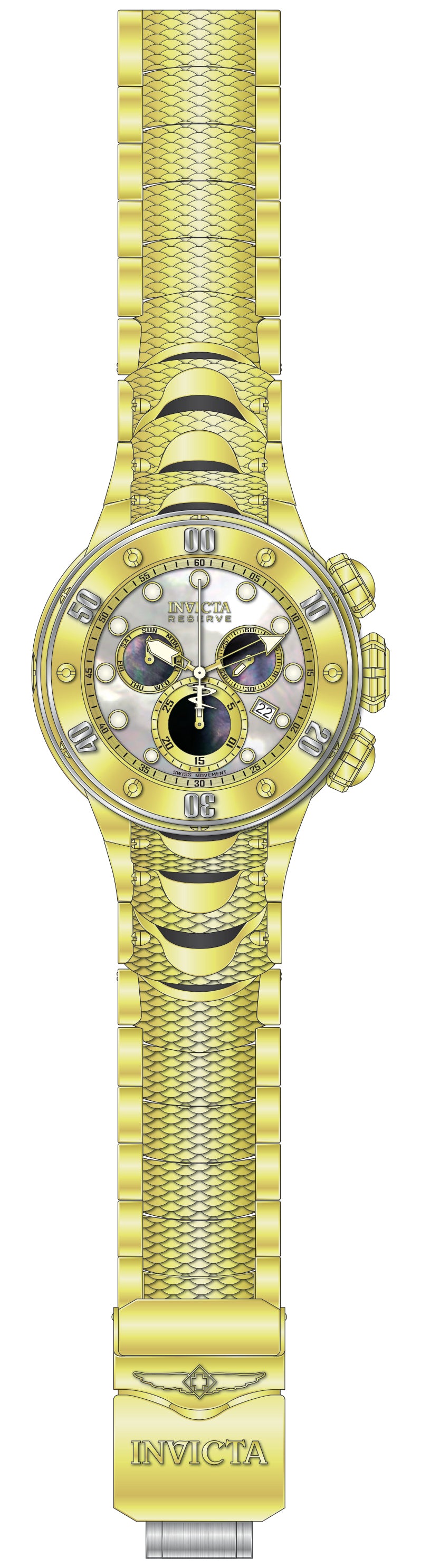 Parts For Invicta Reserve Kraken Men 51561