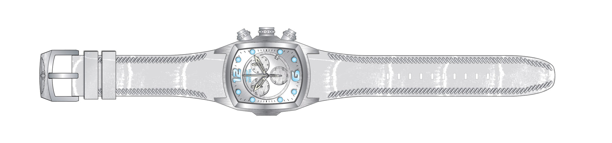 Band for Invicta Lupah 6128