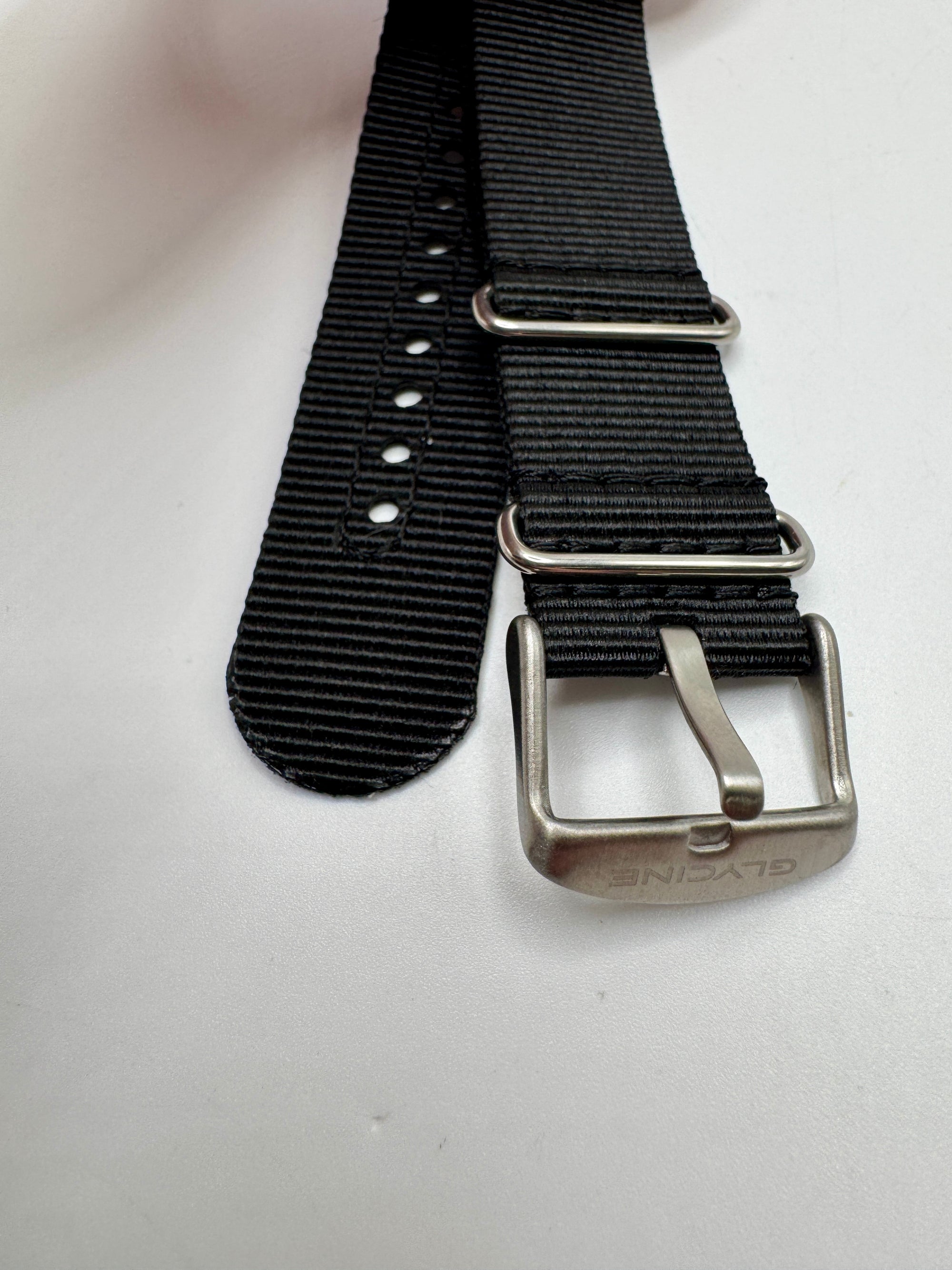 Band for Glycine 22mm Nylon Black