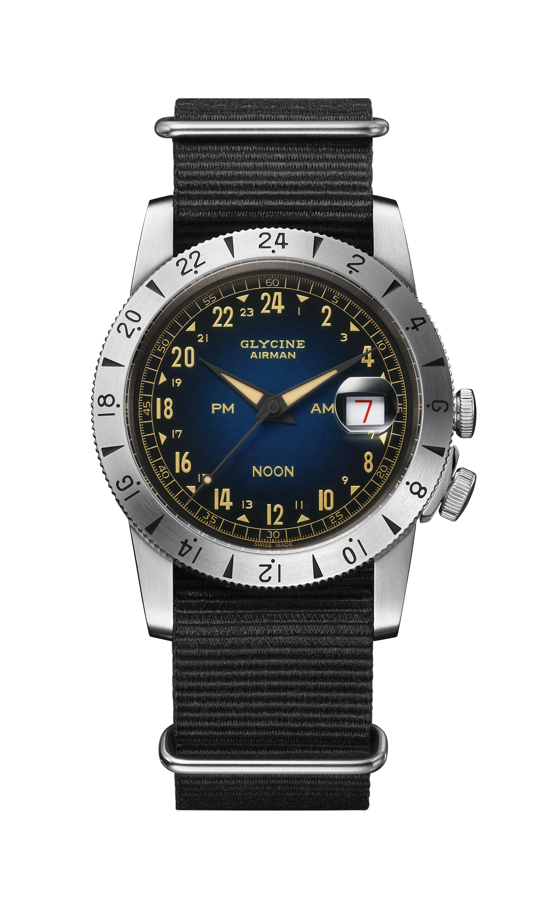 Band For Glycine Airman Vintage NOON 40 Purist Automatic GL0477