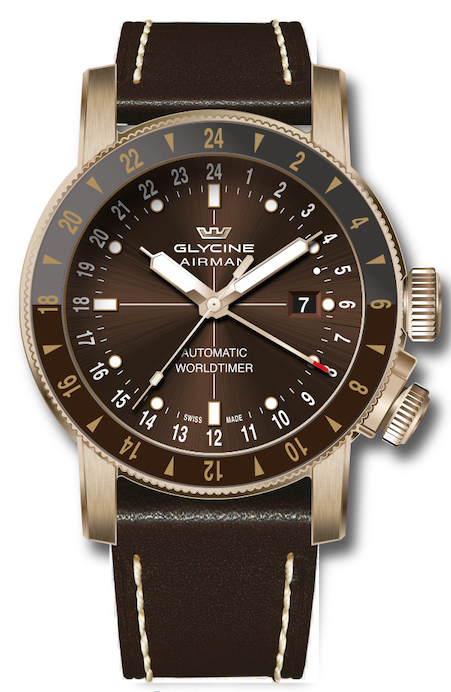 Band For Glycine Airman  44 Bronze GMT Automatic GL0549
