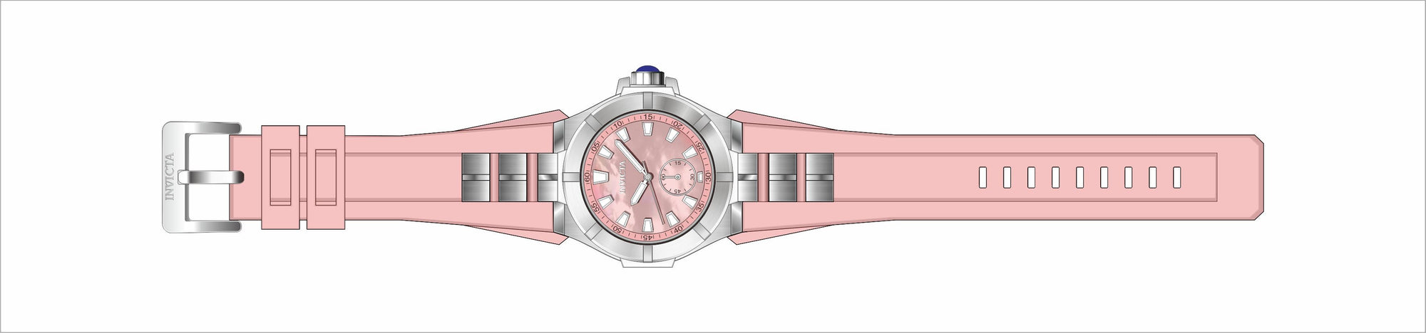 Band for Invicta Sea Hunter Lady 31459