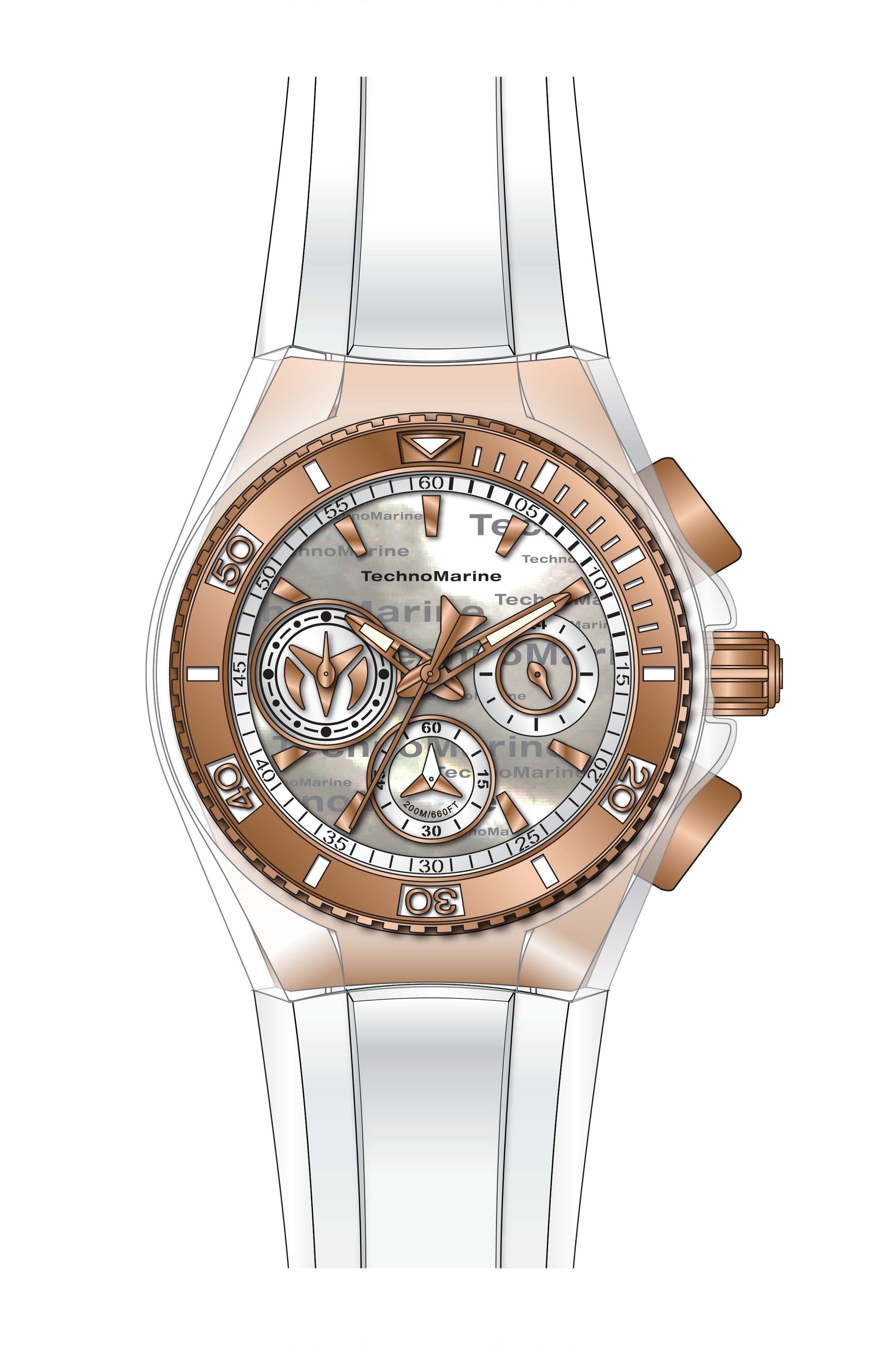 Band for Technomarine Cruise California TM-120032