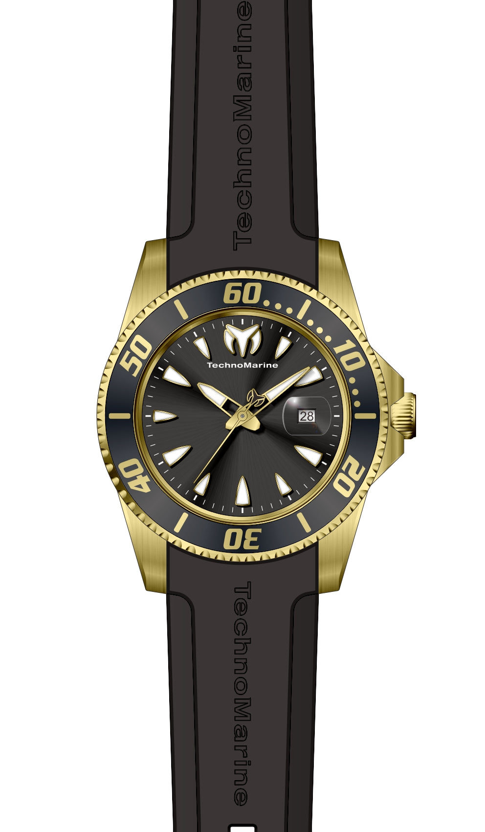 Technomarine Sea Manta Black Band For Technomarine Sea Manta TM