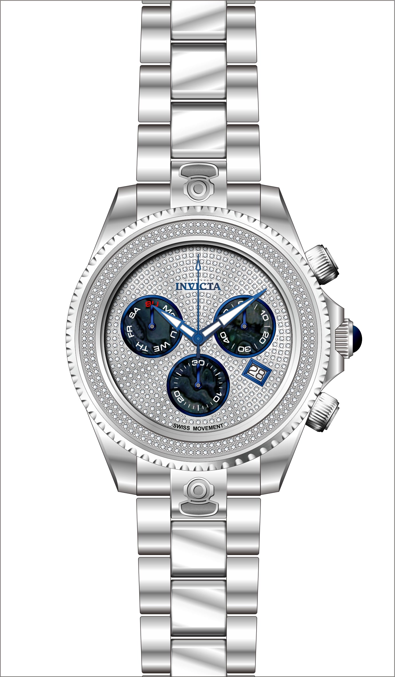 Parts for Invicta Pro Diver Men 32241