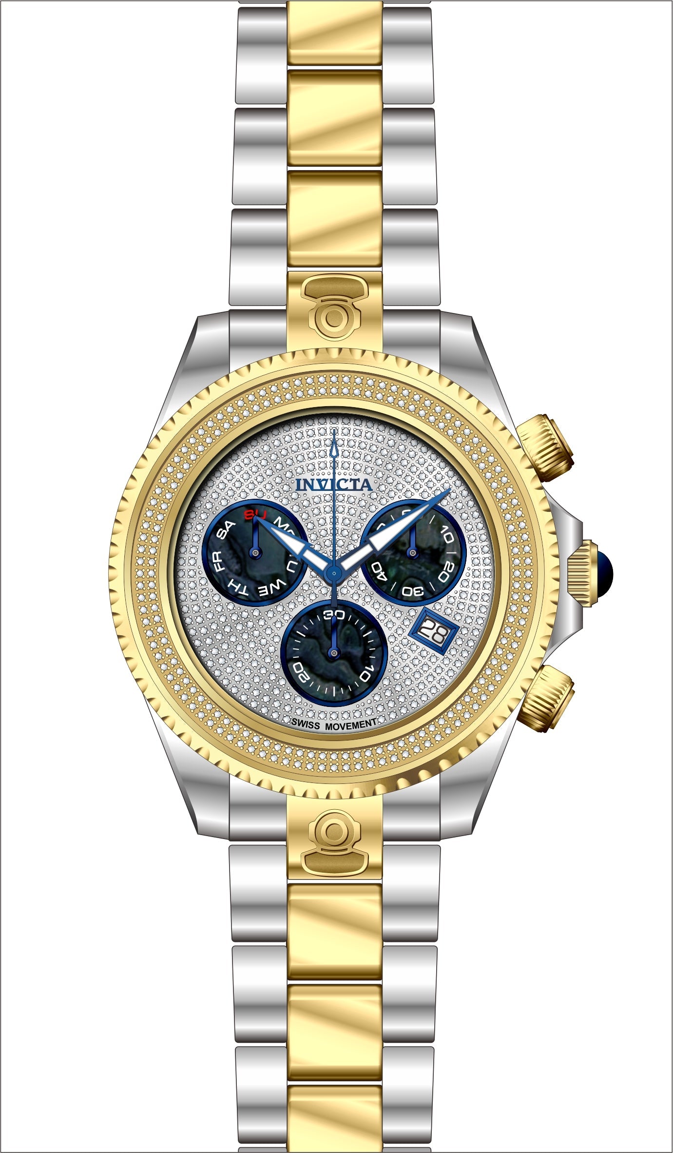 Parts for Invicta Pro Diver Men 32242